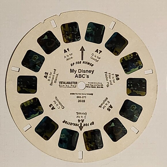 VINTAGE Disney View Master Reels Lot of 3 My Disney ABC's - Picture 3 of 6